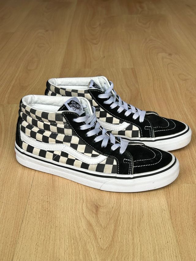 Zapatillas Vans 38,5 Sk8-Hi Checkerboard negro