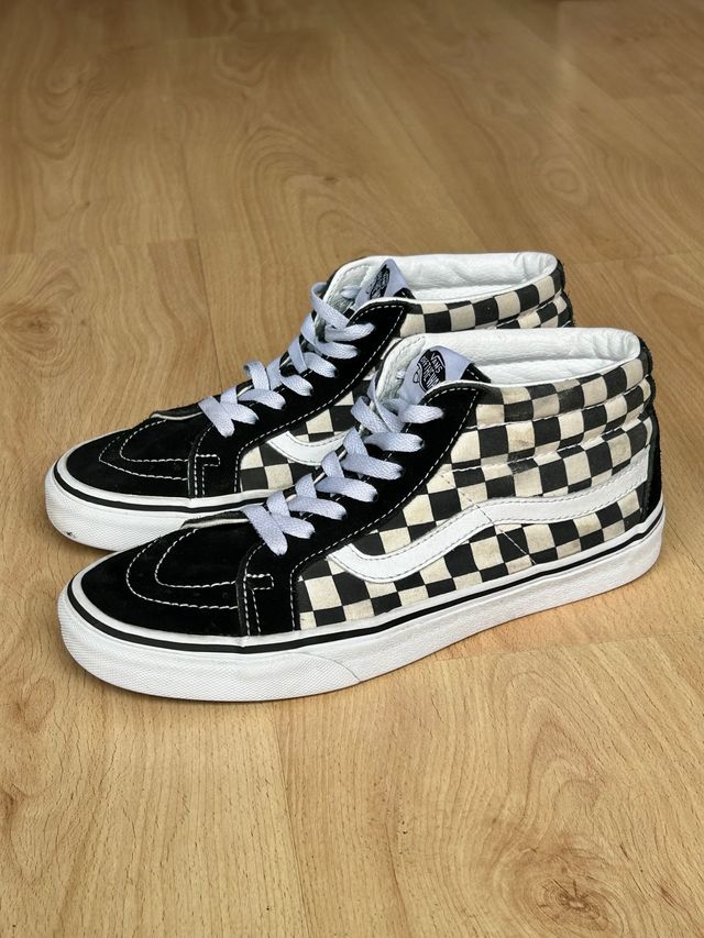 Zapatillas Vans 38,5 Sk8-Hi Checkerboard negro