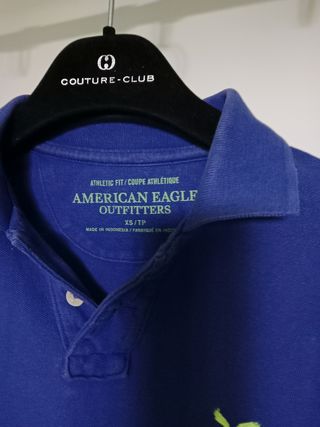 Polo American Eagle Outfitters Azul Talla XS