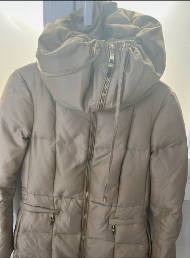 Plumas Zara Beige Talla M