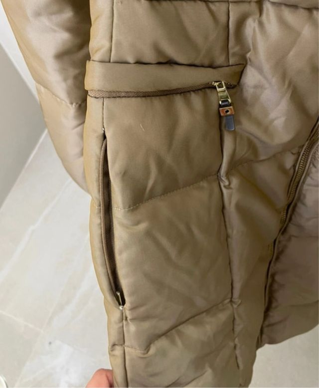 Plumas Zara Beige Talla M