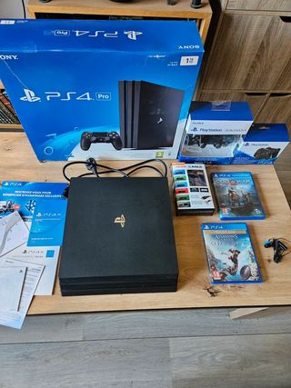 PS4 Pro 1TB + Cargador + 2 Juegos