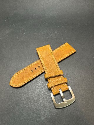 Correa de reloj artesanal de piel 