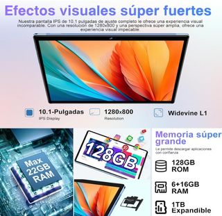 Tablet 10 Pulgadas, funda, teclado y raton