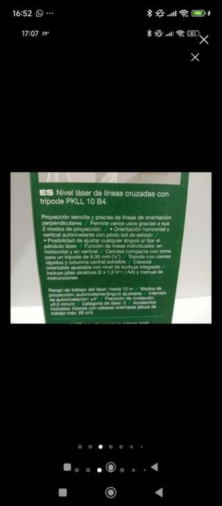 A estrenar Nivel láser de líneas cruzadas Parksid