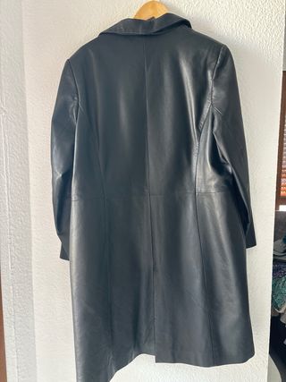 Gabardina Piel Ovina Ian Carlo Negra