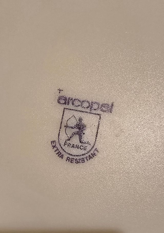 2 Platos Kalinca Arcopal Azul y Blanco