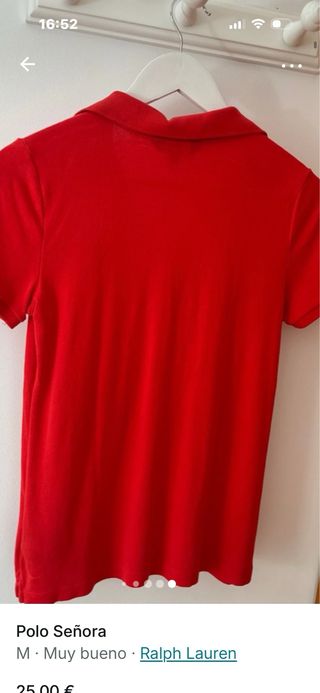 Polo Ralph Lauren Mujer Talla M Rojo