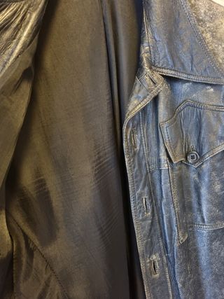 Giacca in pelle nera vintage