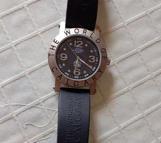 Reloj Calgary Mundo Negro/Plata