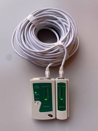 Cable Ethernet Cat 6 25m UTP con 2 conectores
