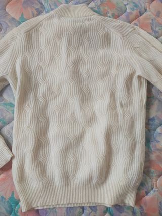 Jersey Mango Lana beige claro Hombre