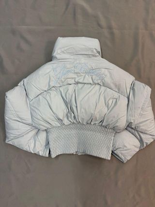 Plumífero Adidas Azul y Blanco