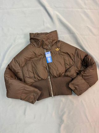 Plumífero Adidas Azul y Blanco