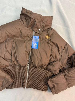 Plumífero Adidas Azul y Blanco