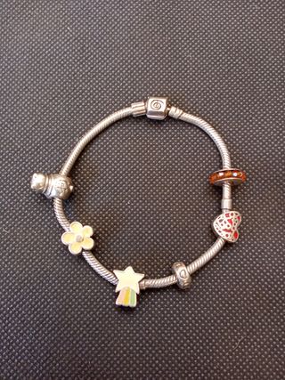 Pulsera Plata 925 con Dijes