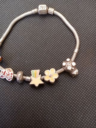 Pulsera Plata 925 con Dijes