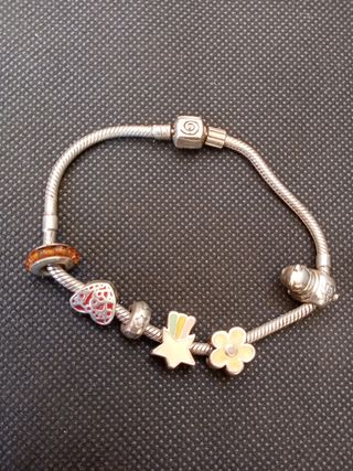 Pulsera Plata 925 con Dijes