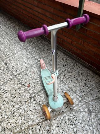 Patinete Oxelo 3 ruedas luces