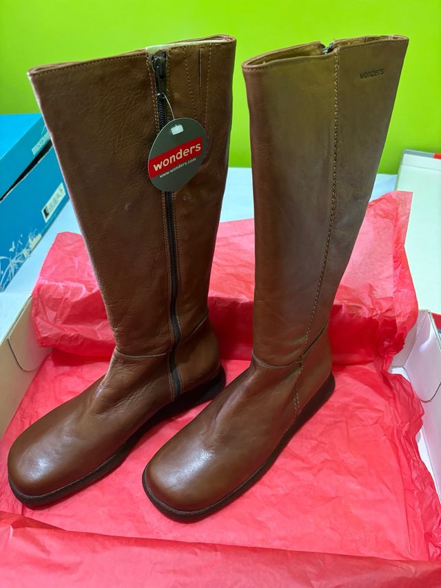Botas Wonders Marrones Talla 39 Nuevas