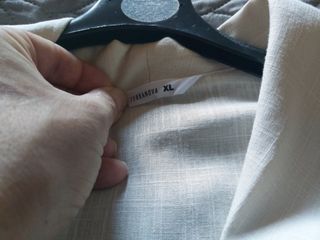 Giacca donna misto lino beige chiaro tg.XL.