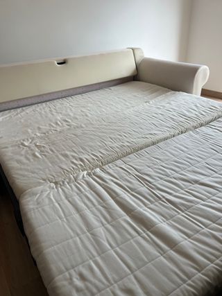 Sofá cama 3 plazas rojo