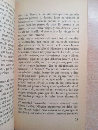 Rebelión en la granja. George Orwell.