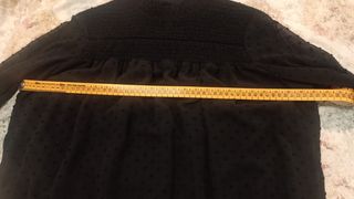 Vestido negro plumeti