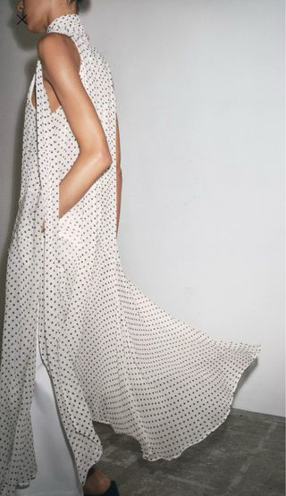 Vestido halter lunares Zara talla M
