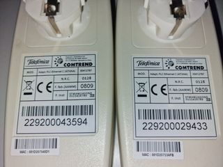 2 Adaptadores PLC Ethernet Comtrend Telefonica