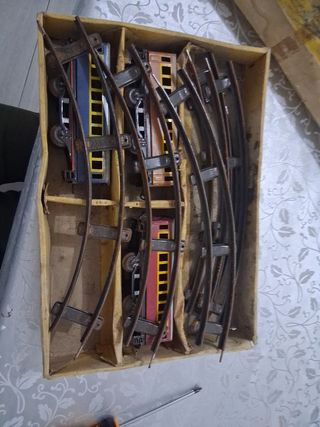 Tren de juguete antiguo, payá