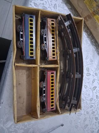 Tren de juguete antiguo, payá