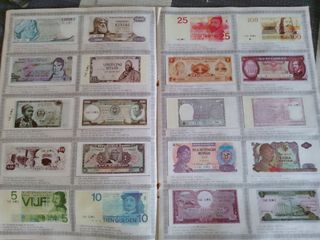 Álbum de cromos billetes del mundo