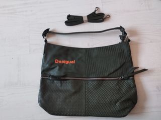 Bolso Desigual verde oscuro grande