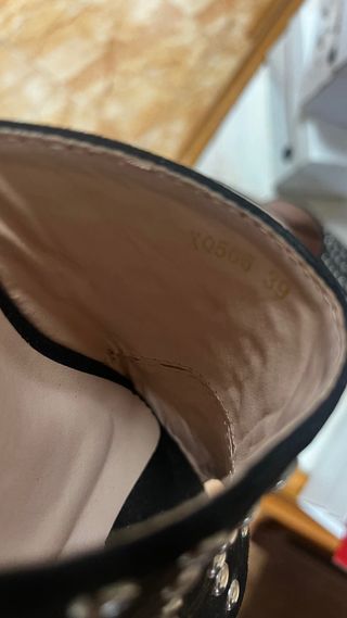 Sandalias XTI Plataforma Tachuelas Negra Talla 39