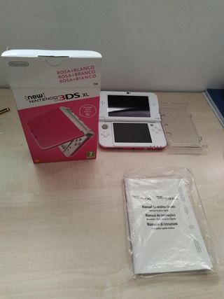 New Nintendo 3DS XL rosa e bianco