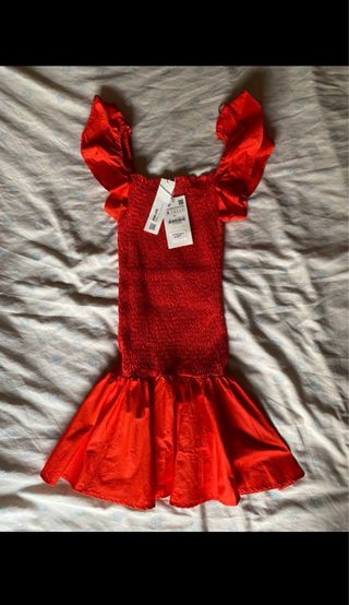 Vestido Zara Rojo Talla S
