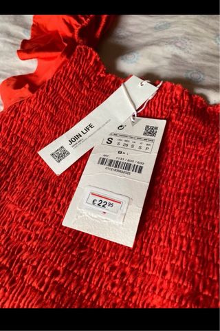 Vestido Zara Rojo Talla S