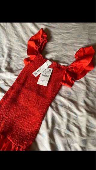 Vestido Zara Rojo Talla S