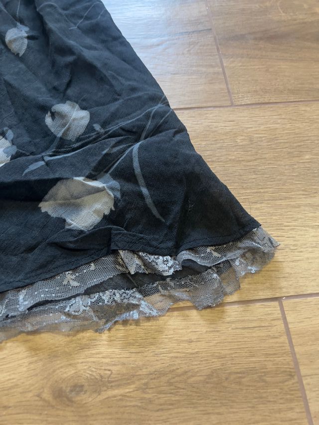 Slip dress con motivo floreale