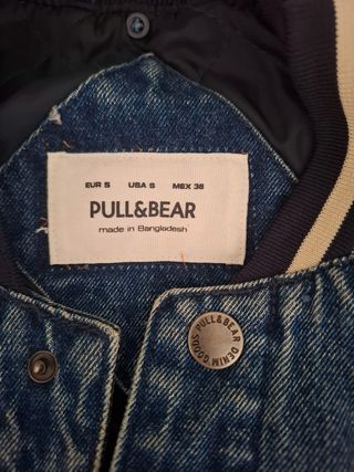 Chaqueta bomber vaquera del pull and bear