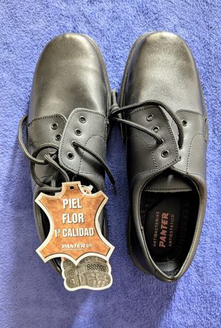 Zapatos Panter Piel Negros