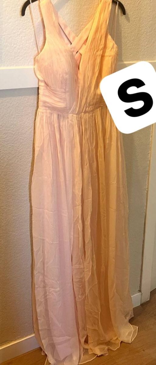 VESTIDO DE BODA Vestido largo S/36/8 naranja y ro