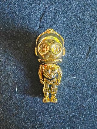 Lote 2 Charms C3PO Star Wars y Minnie doble Plata 