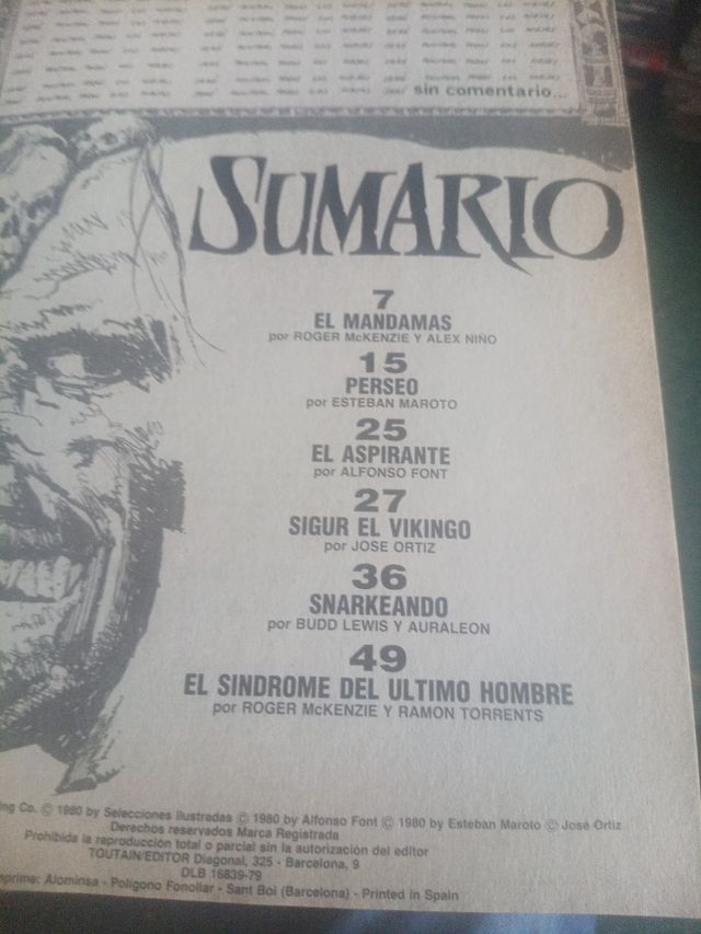 Comics antiguos CREPPY