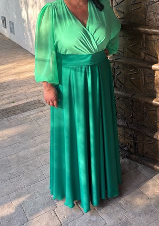 Vestido verde de fiesta