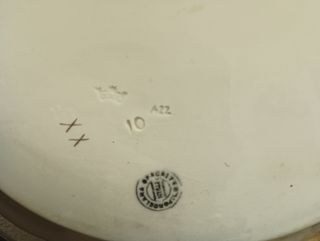 8 Platos y Fuente China Opaca LCSJ Sevilla