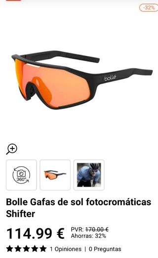 Gafas de sol Bolle Shifter fotocromáticas