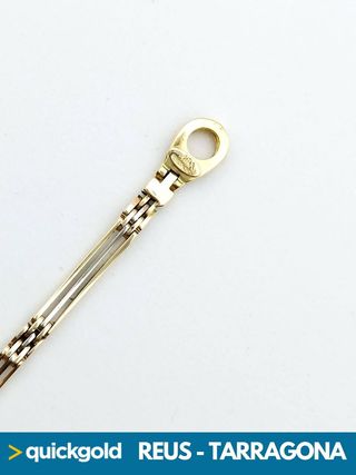 035-05-00440 PULSERA ORO 18K RECTANGULAR  19.4CM