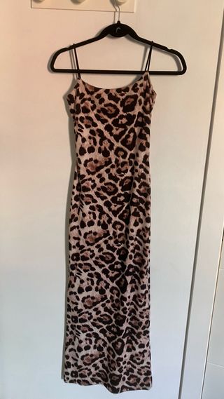Vestido Leopardo Tirantes Largo